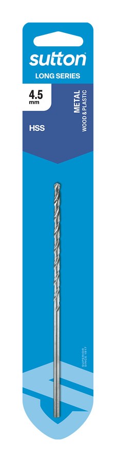 Carded Long Series Drill 4.5mm