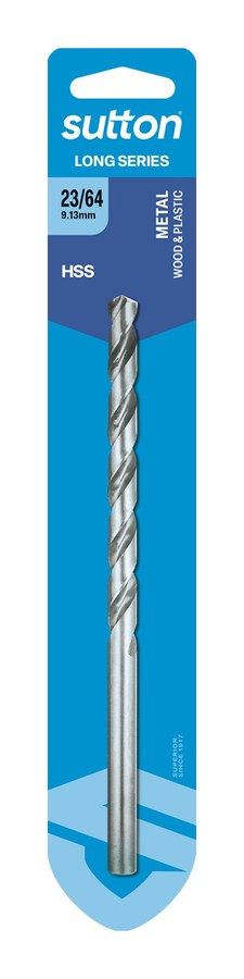 Carded Long Series Drill 9.128mm