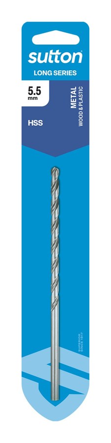 Carded Long Series Drill 5.5mm