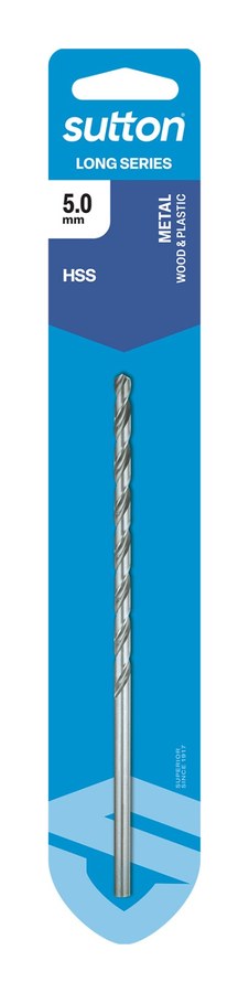 Carded Long Series Drill 5mm