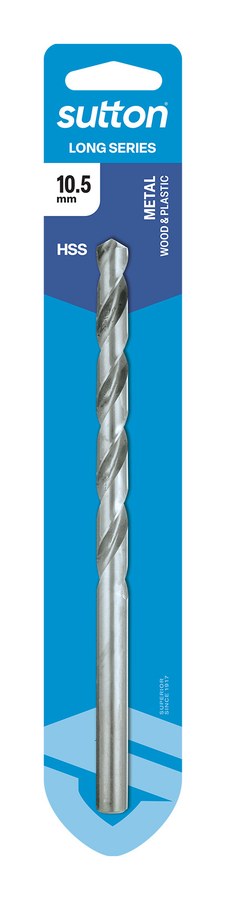 Carded Long Series Drill 10.5mm