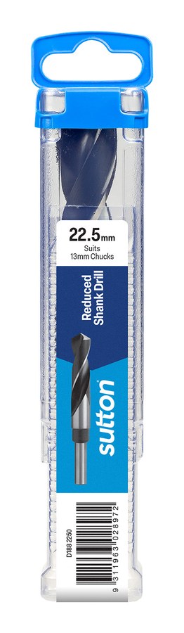Hang Pack Reduced Shank Drill 22.5mm
