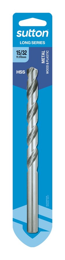 Carded Long Series Drill 11.906mm