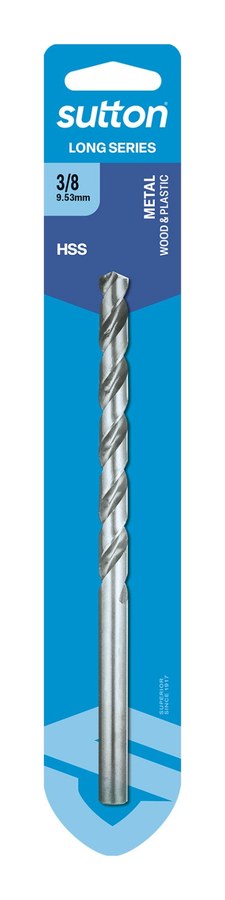 Carded Long Series Drill 9.525mm
