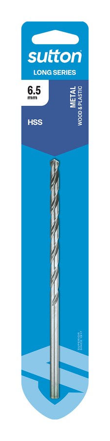 Carded Long Series Drill 6.5mm