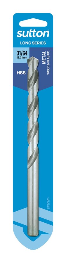 Carded Long Series Drill 12.303mm