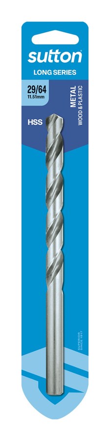 Carded Long Series Drill 11.509mm