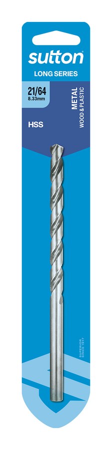Carded Long Series Drill 8.334mm
