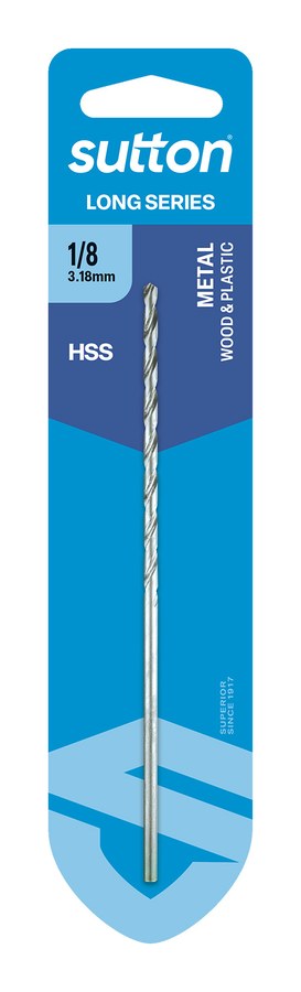 Carded Long Series Drill 3.175mm