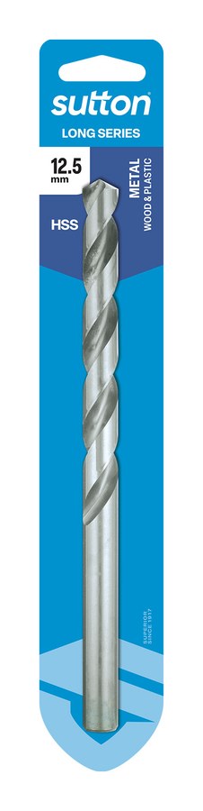 Carded Long Series Drill 12.5mm