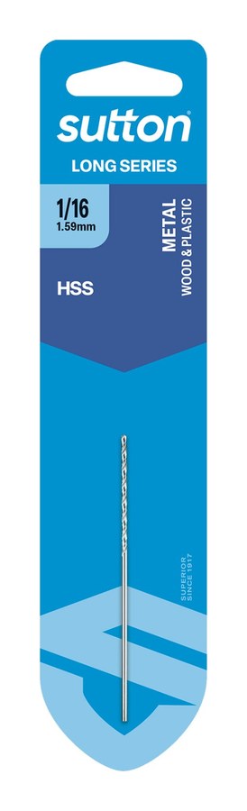 Carded Long Series Drill 1.588mm
