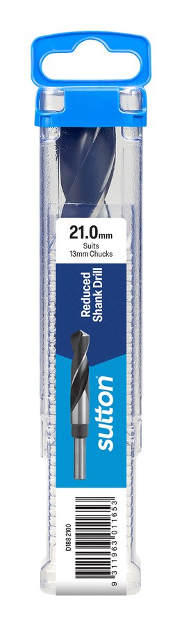 Hang Pack Reduced Shank Drill 21mm